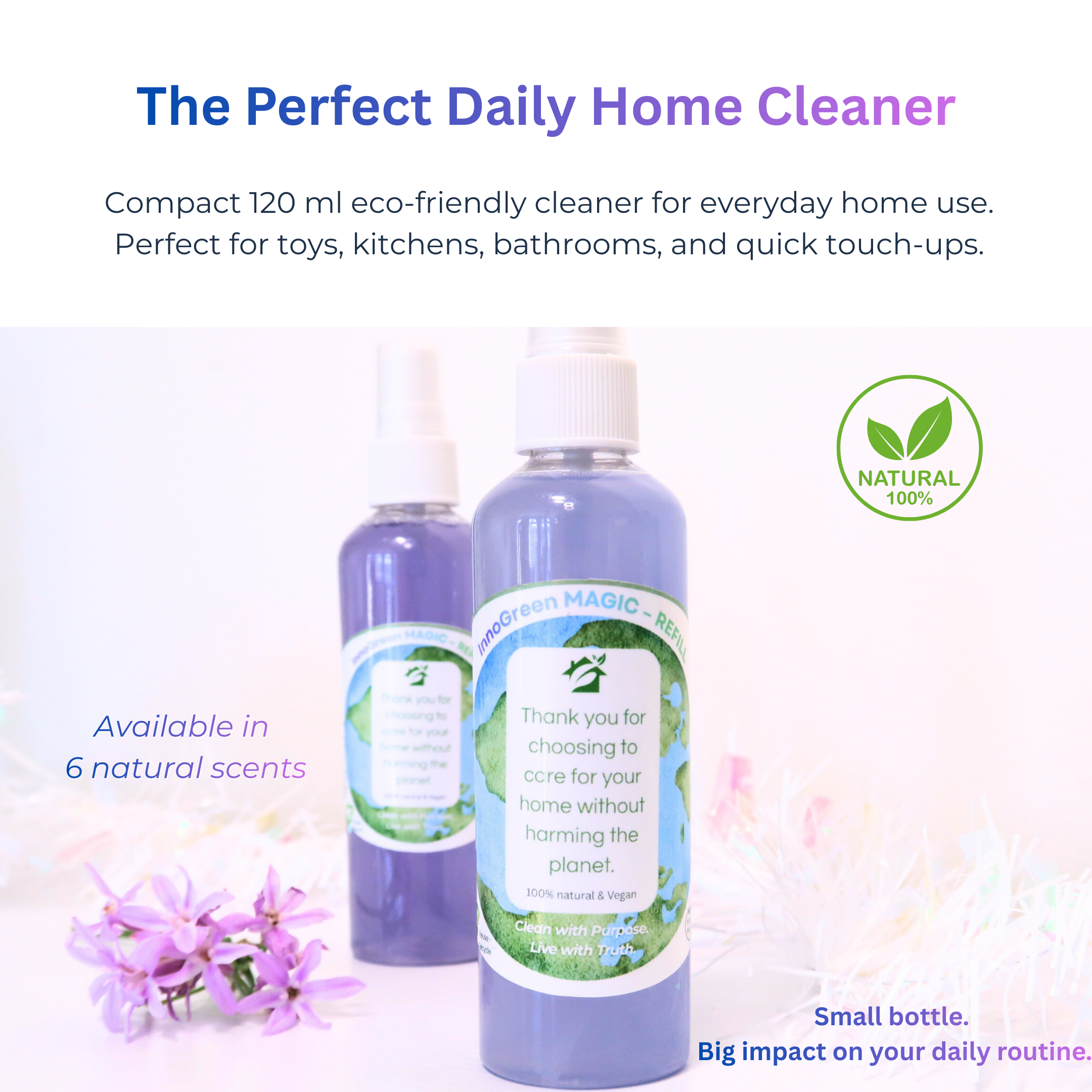 InnoGreen Magic – EcoCleaning Multi-Purpose Cleaner | 100+ Uses (4oz / 120ml)