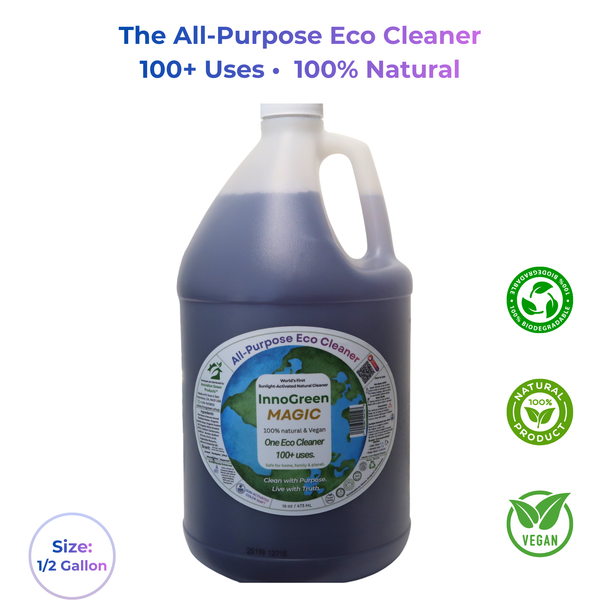 InnoGreen Magic – EcoCleaning Multi-Purpose Cleaner Concentrate | 100+ Uses (Half Gallon / 64oz)