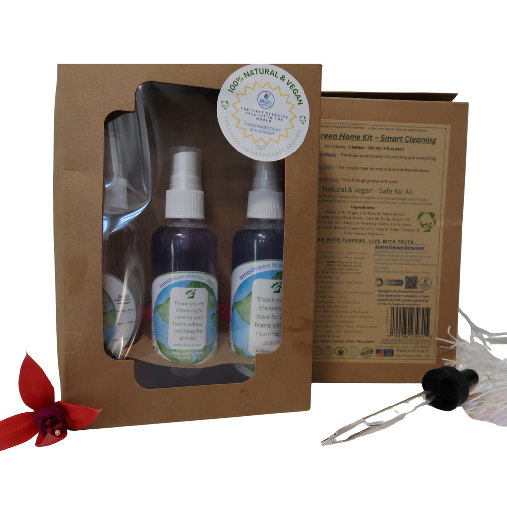 InnoGreen Magic – Aromatherapy Kit | 3×120ml Natural EcoCleaning Experience