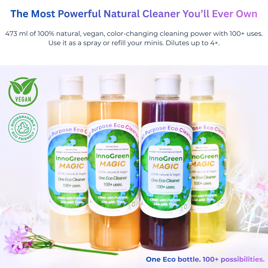 InnoGreen Magic – EcoCleaning Multi-Purpose Cleaner | 100+ Uses (16oz / 473ml)