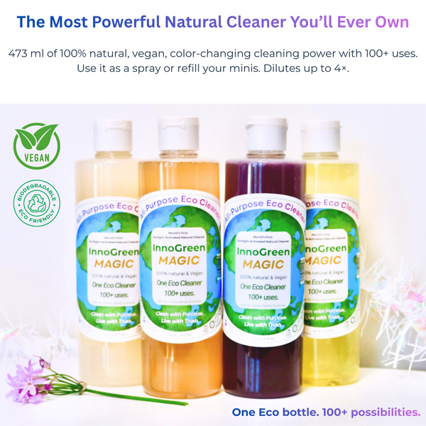 InnoGreen Magic – EcoCleaning Multi-Purpose Cleaner | 100+ Uses (16oz / 473ml)