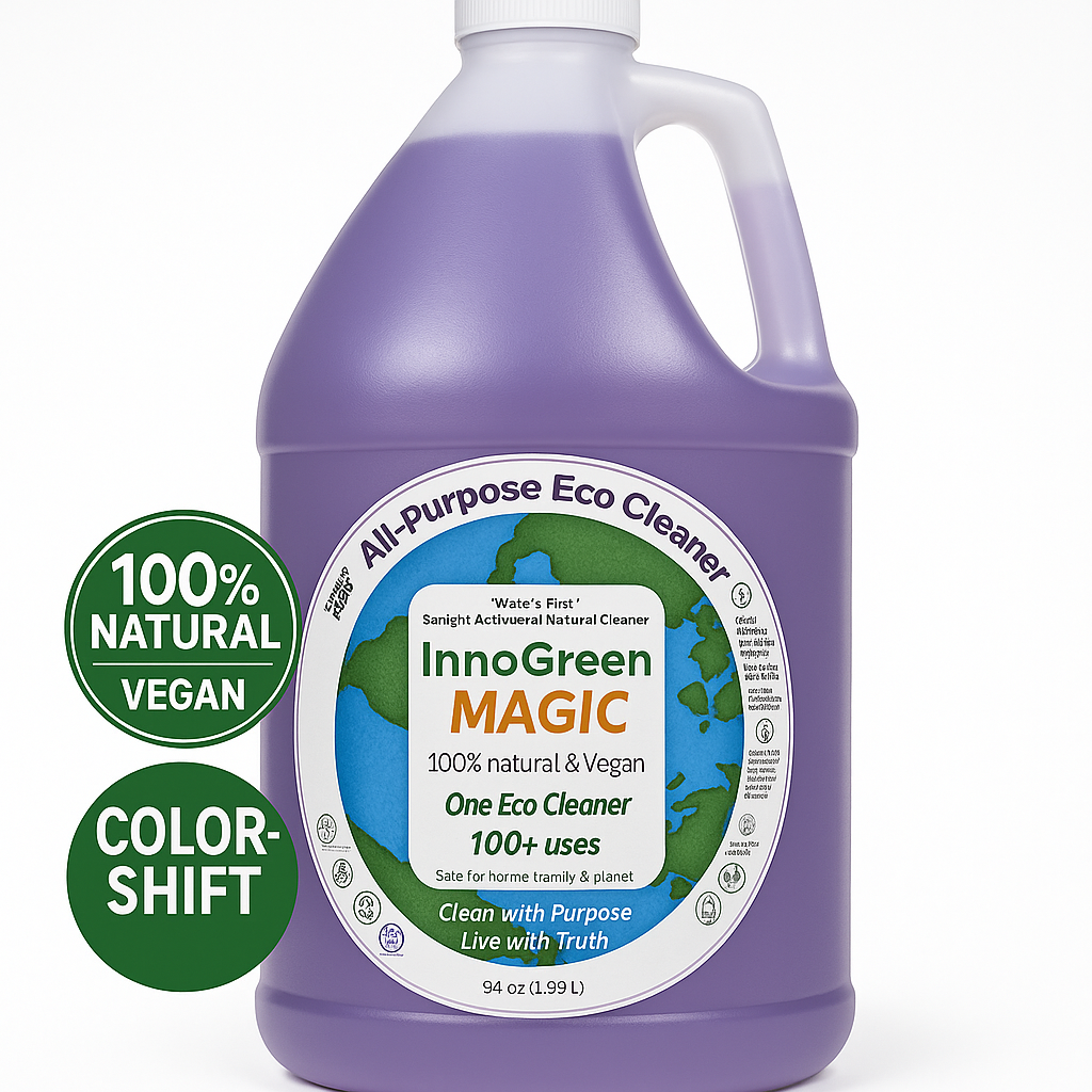 InnoGreen Magic – EcoCleaning Multi-Purpose Cleaner Concentrate | 100+ Uses (1 Gallon / 128oz)