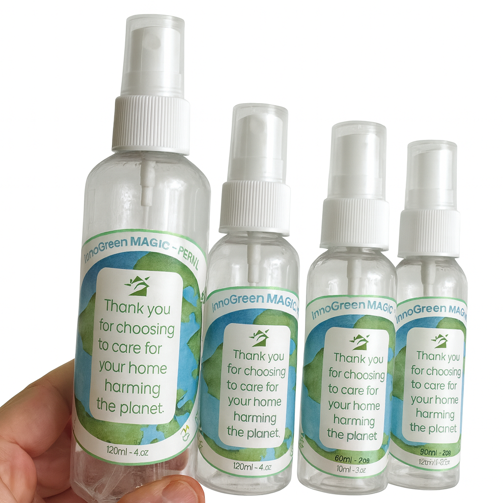 InnoGreen Magic – Refill Simple Kit | Empty Reusable Bottles (2×120ml + 2×60ml)