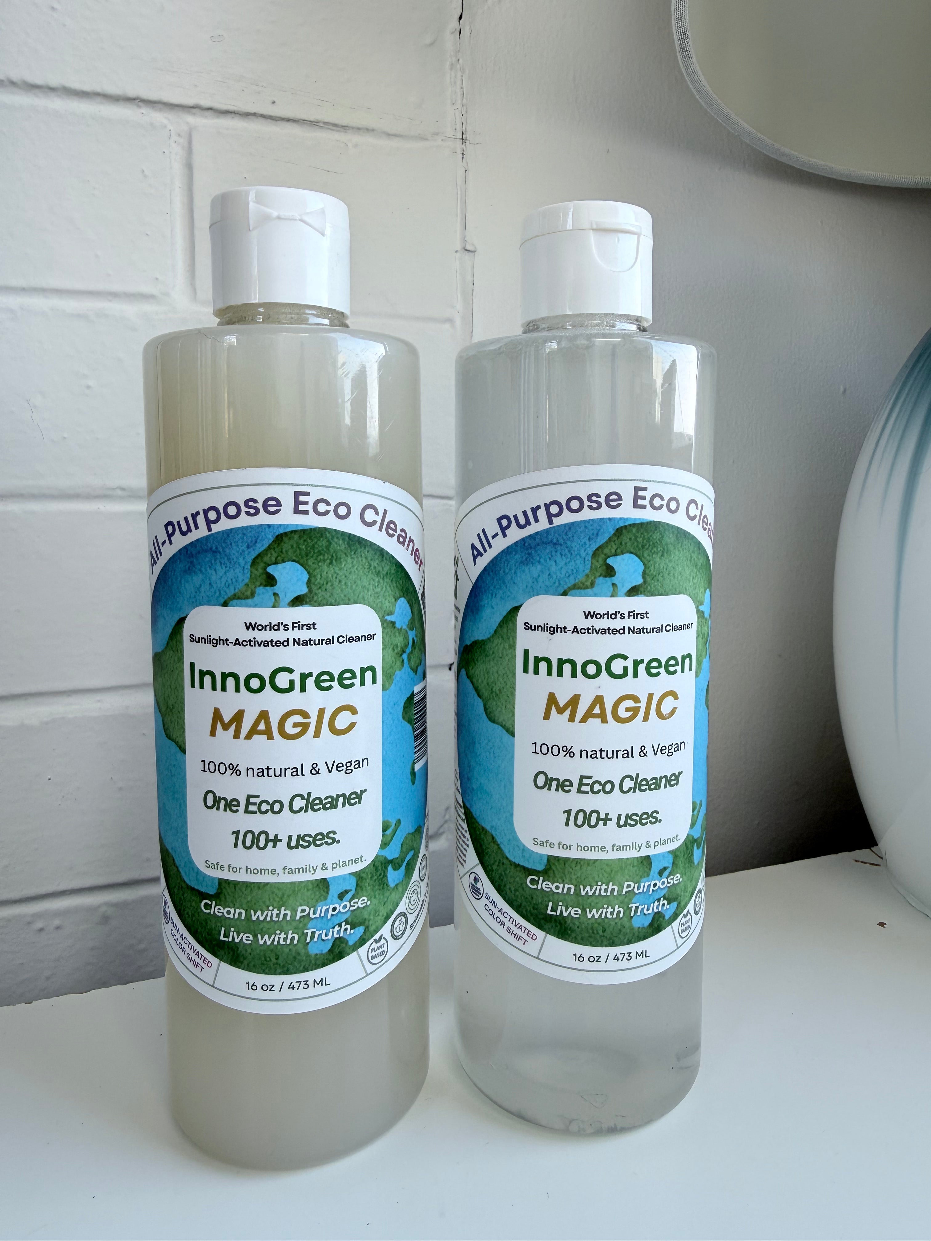 InnoGreen Magic – EcoCleaning Multi-Purpose Cleaner (Non Color Version) | 100+ Uses (16oz / 473ml)