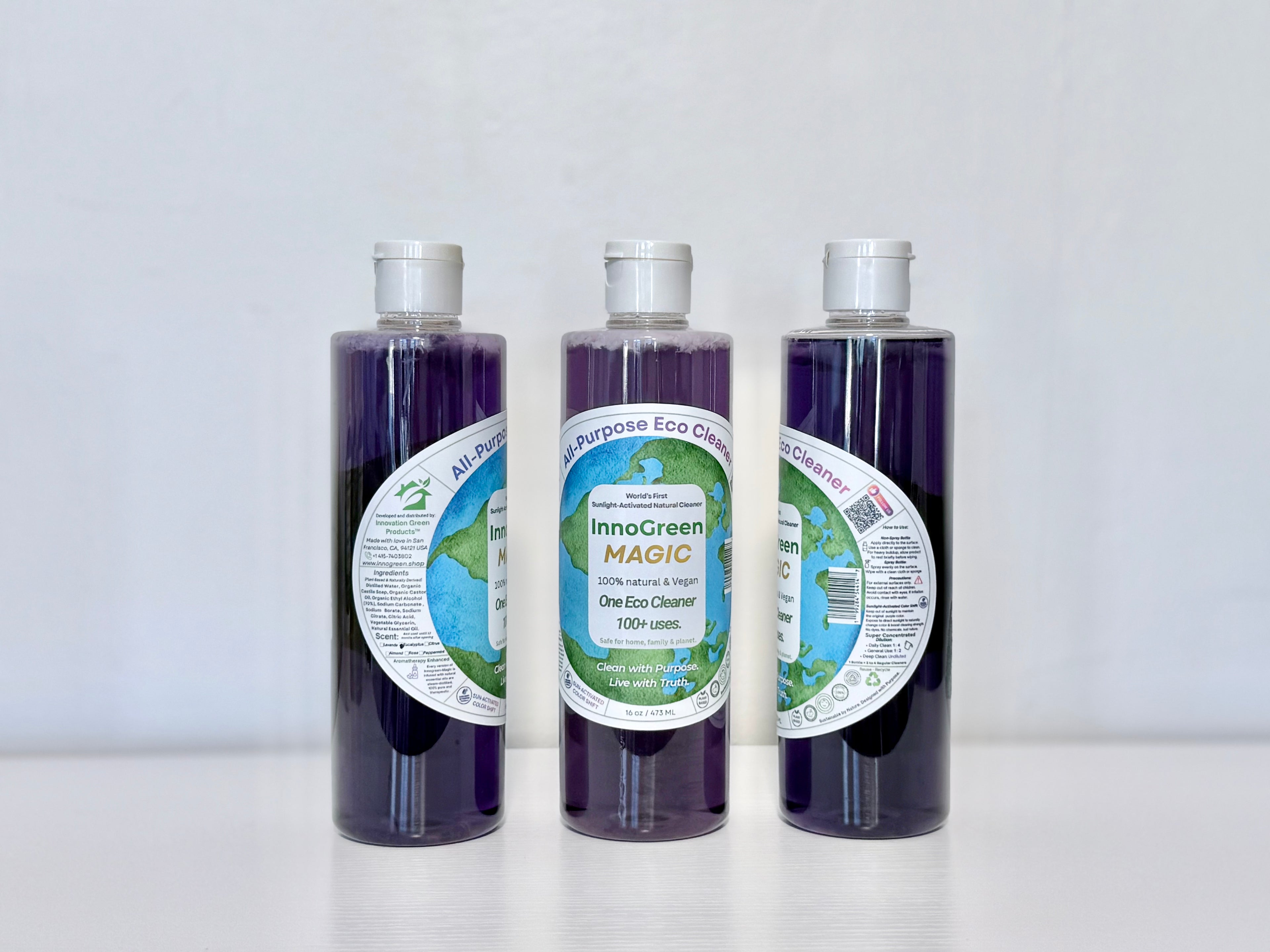 InnoGreen Magic – EcoCleaning Multi-Purpose Cleaner | 100+ Uses (16oz / 473ml)