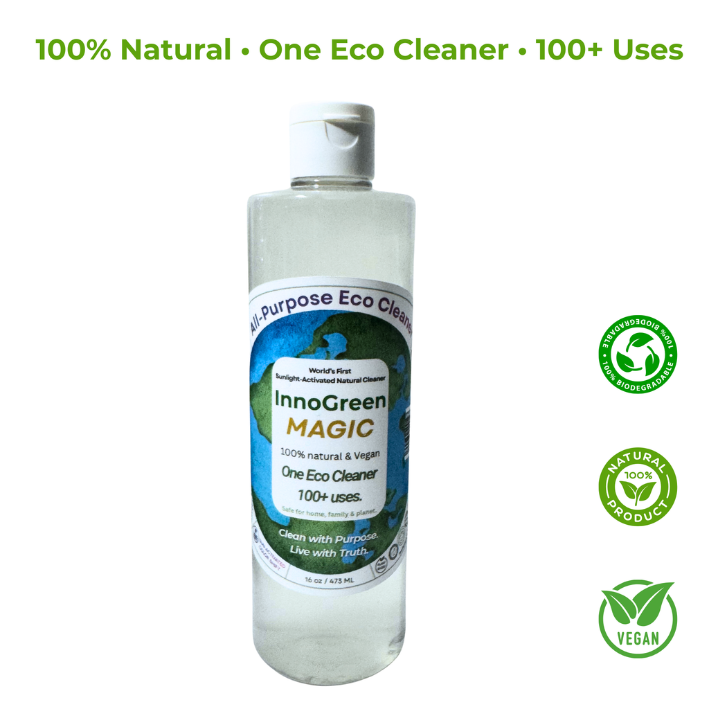 InnoGreen Magic – EcoCleaning Multi-Purpose Cleaner (Non Color Version) | 100+ Uses (16oz / 473ml)